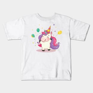 Unicorn Party Kids T-Shirt